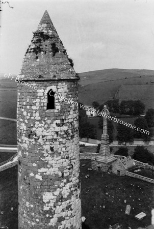 ROUND TOWER (TOP) FROM TOWER OF CATHEDRAL